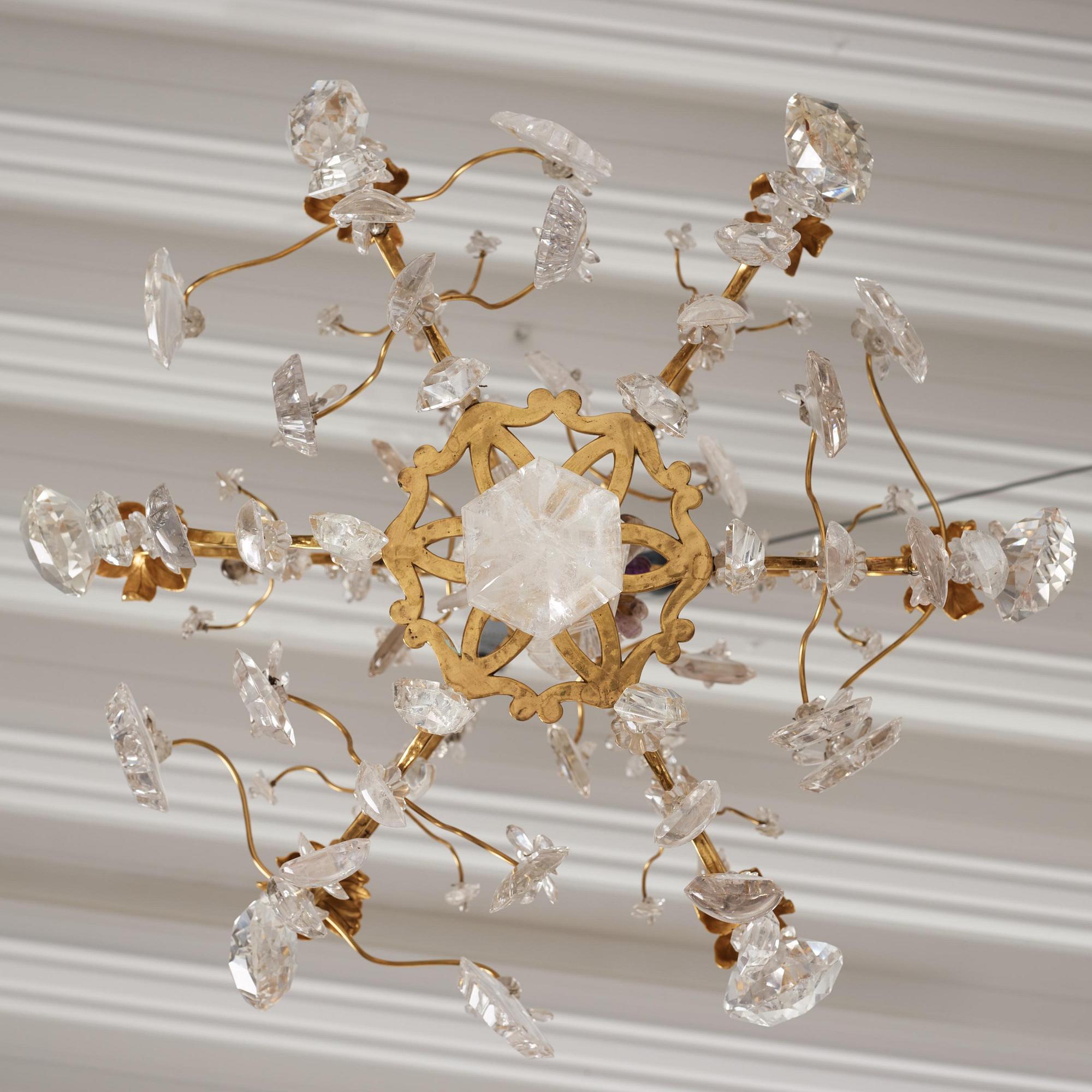 Ljuskrona, för sex ljus, Frankrike, 1800-tal, Louis XV-stil.
