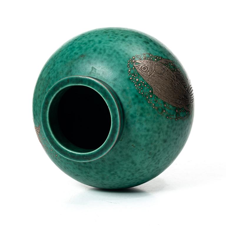 Wilhelm Kåge, an 'Argenta' vase, Gustavsberg.
