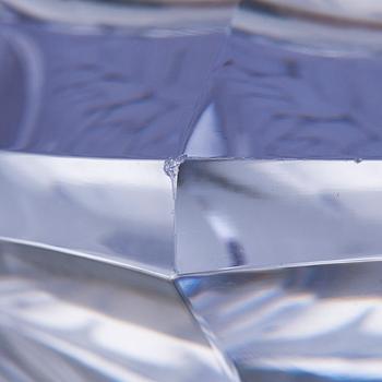 AIMO OKKOLIN, VAS, "Fyr", signerad Aimo Okkolin, Riihimäen Lasi Oy.