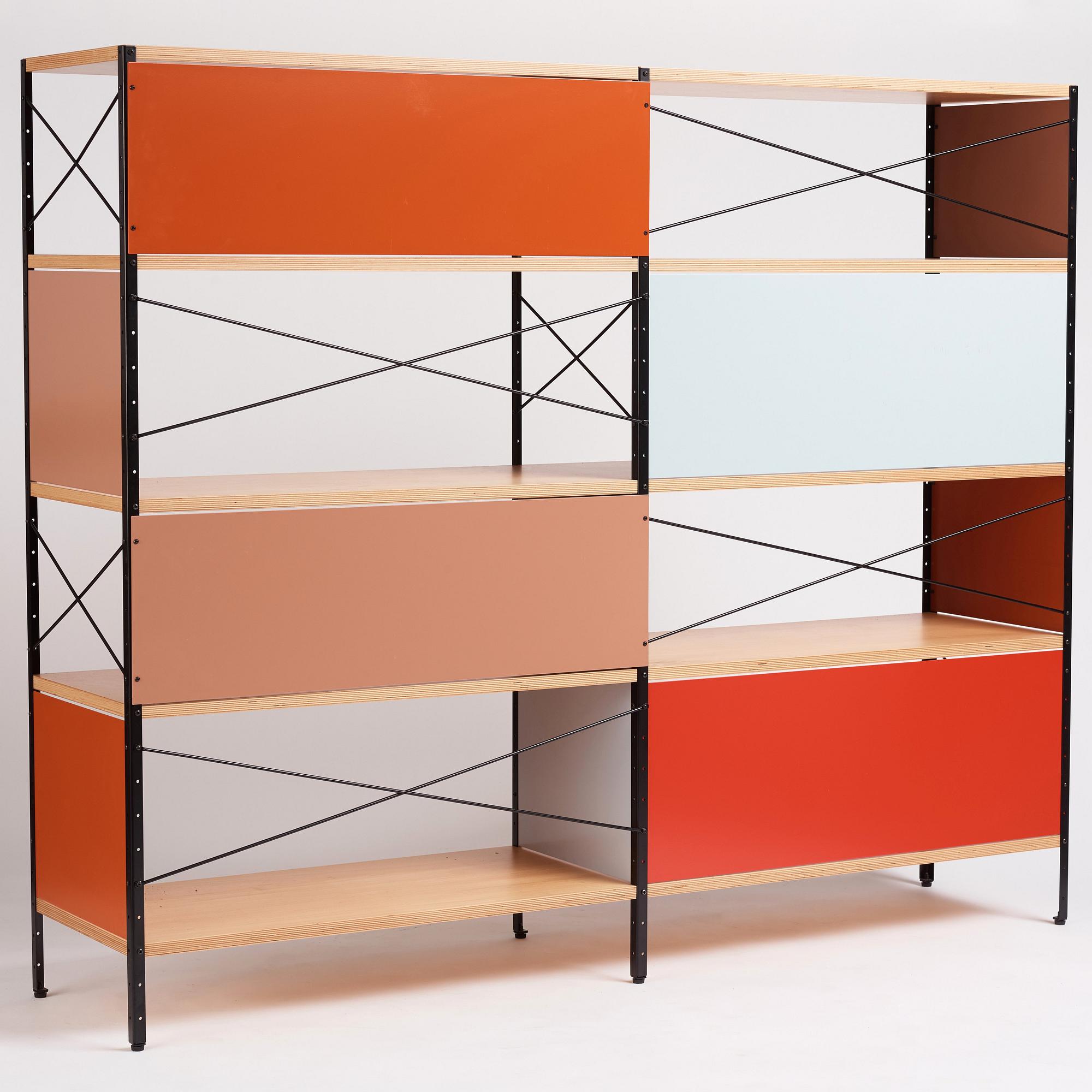Charles & Ray Eames, hyllsystem, "ESU-Eames Storage Unit", Vitra, 2015.