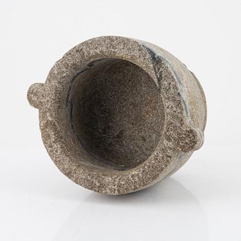 An apothecary mortar, 19th Century.