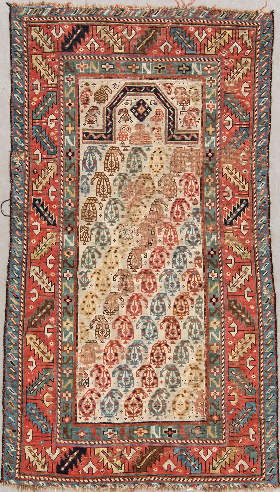 BÖNEMATTA, antik, Kaukasisk, ca 157 X 87 cm.