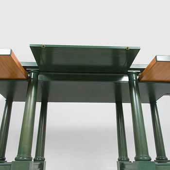 Desk/side table, a chair and a chest of drawers, last quarter of the 20th century.