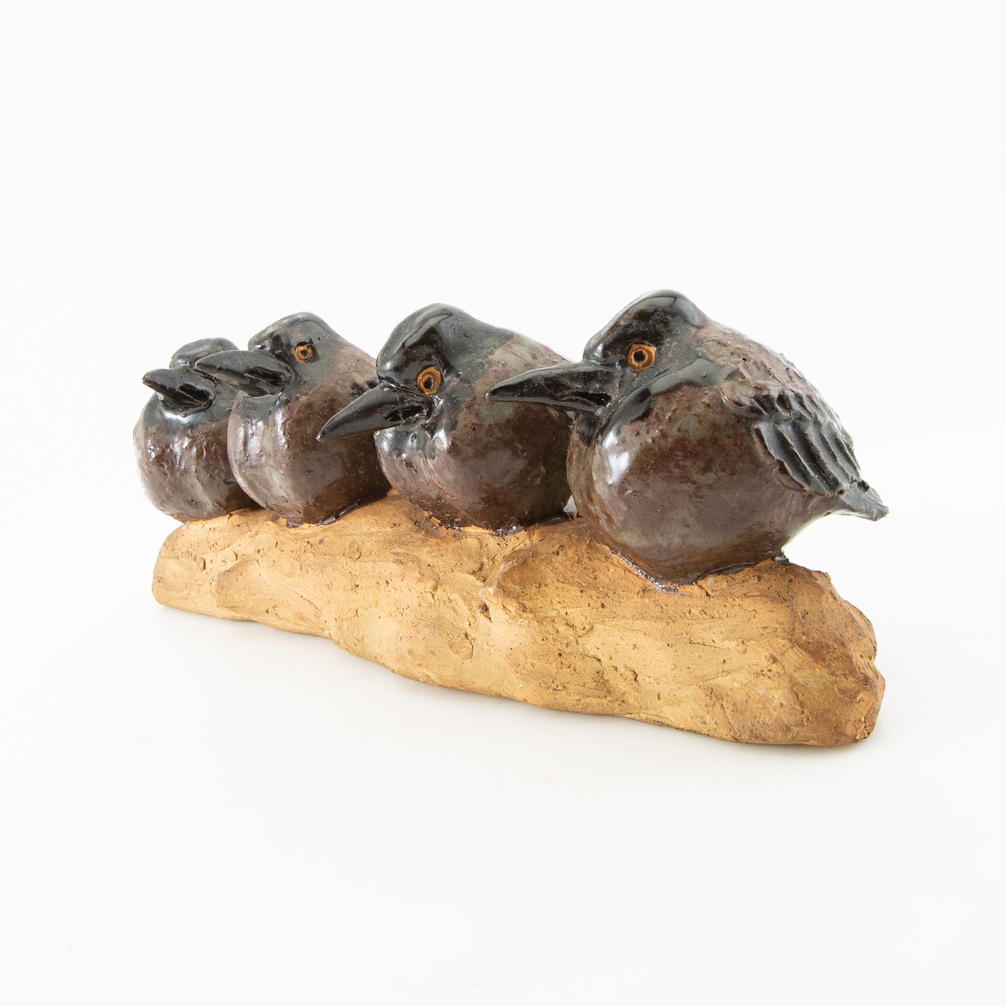 Gunnar Hansson, skulptur  Fåglar på gren.