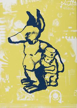 AKAY, BATES, REASON, BLIND and ceveral other scandinavian graffiti legends, eight screen prints, signed and dated -97.