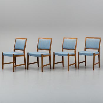 MATBORD SAMT STOLAR, 5 delar, Skaraborgs möbelindustri AB, Tibro. 2 iläggskivor medföljer.