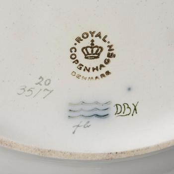 A set of two Royal Copenhagen 'Flora Danica' serving dishes, Denmark, 20th century.