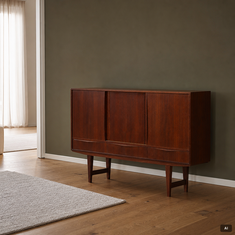 E. W. Bach, a sideboard, Sejling Skabe, Denmark, 1960s.