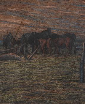 Nils Kreuger, Horses on Alvaret, Öland.