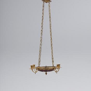 TAKAMPEL, empirestil, 1800-tal. Höjd ca 75 cm.
