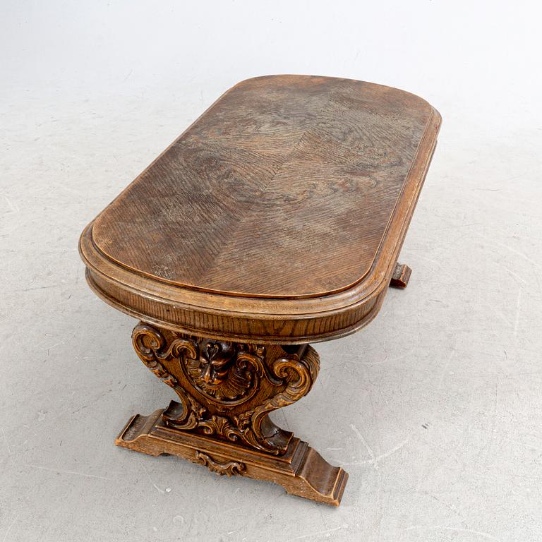 A Barqoue style oak coffee table 1940/50s.