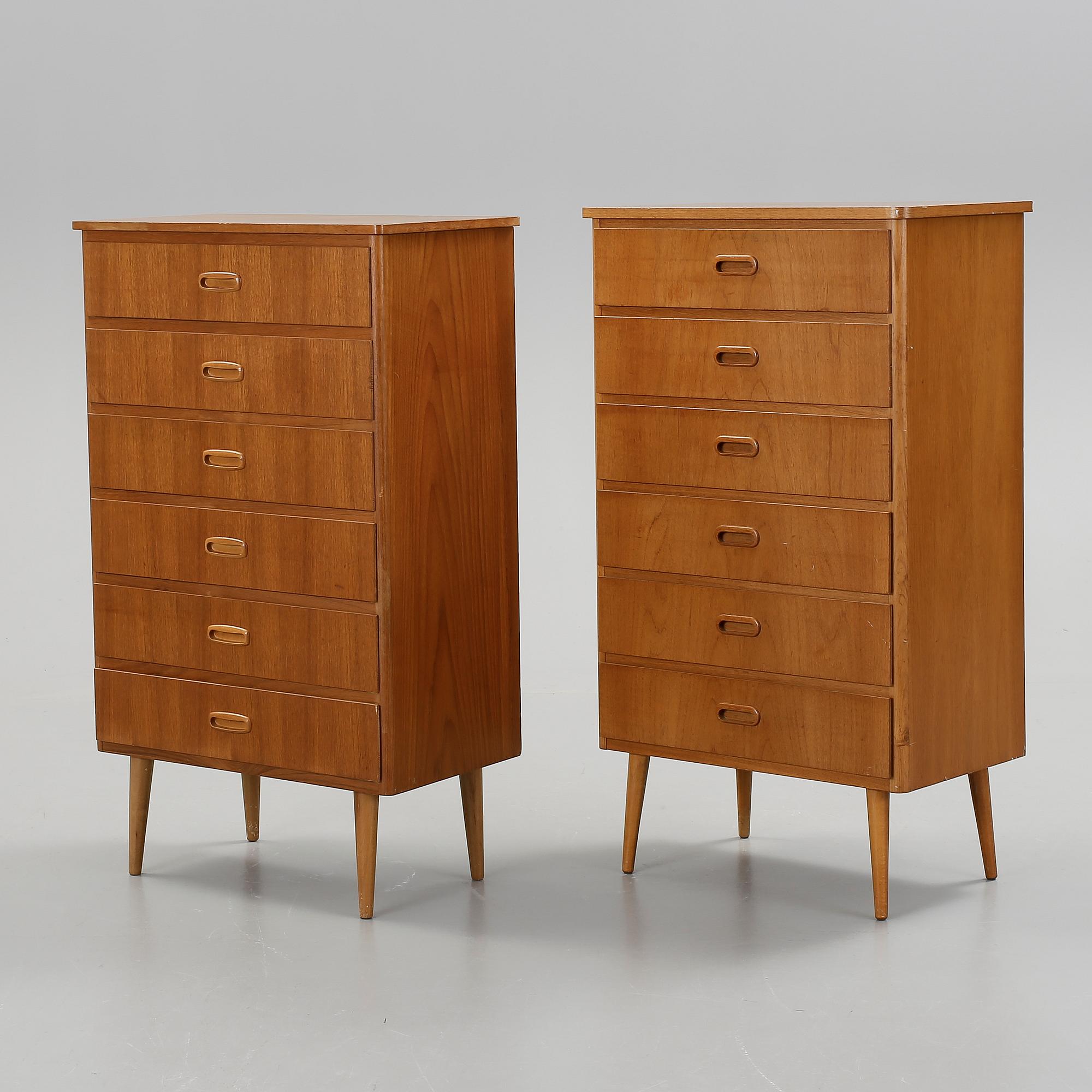 BYRÅER, 2 st, 1960-tal.