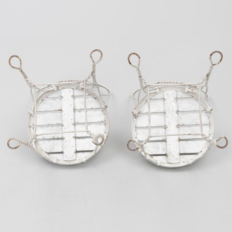 Trädgårdsmöbler, 3 delar, 1900-talets mitt.