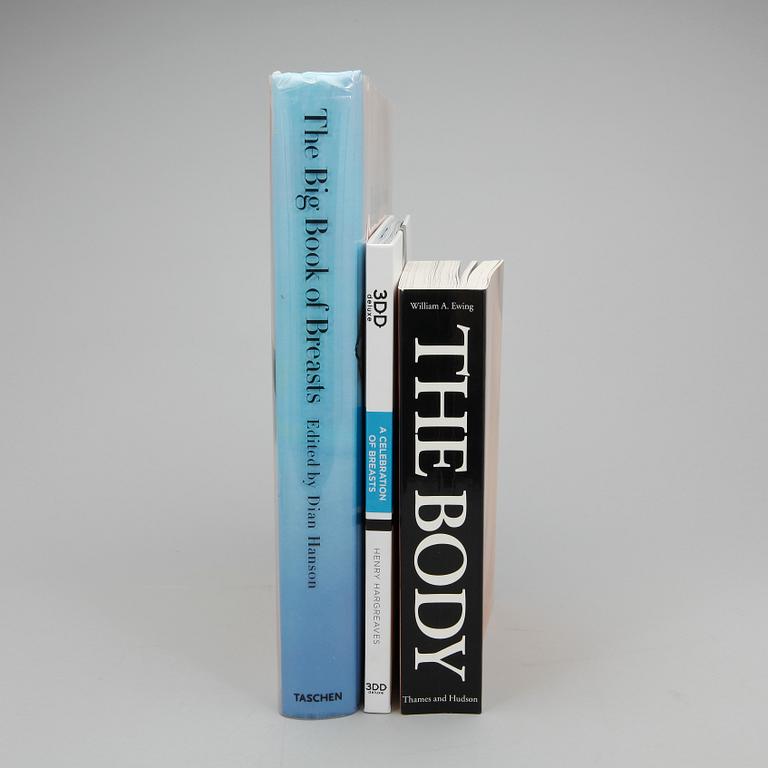 PARTI FOTOLITTERATUR, 3 st, bland annat "The Big Book of Breasts", Dian Hanson, 2006.