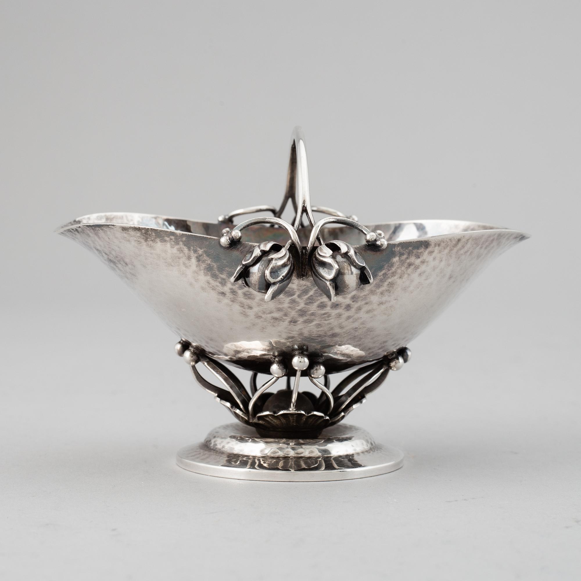 JOHAN ROHDE, a model 235A sterling silver salt cellar, Georg Jensen, Denmark.