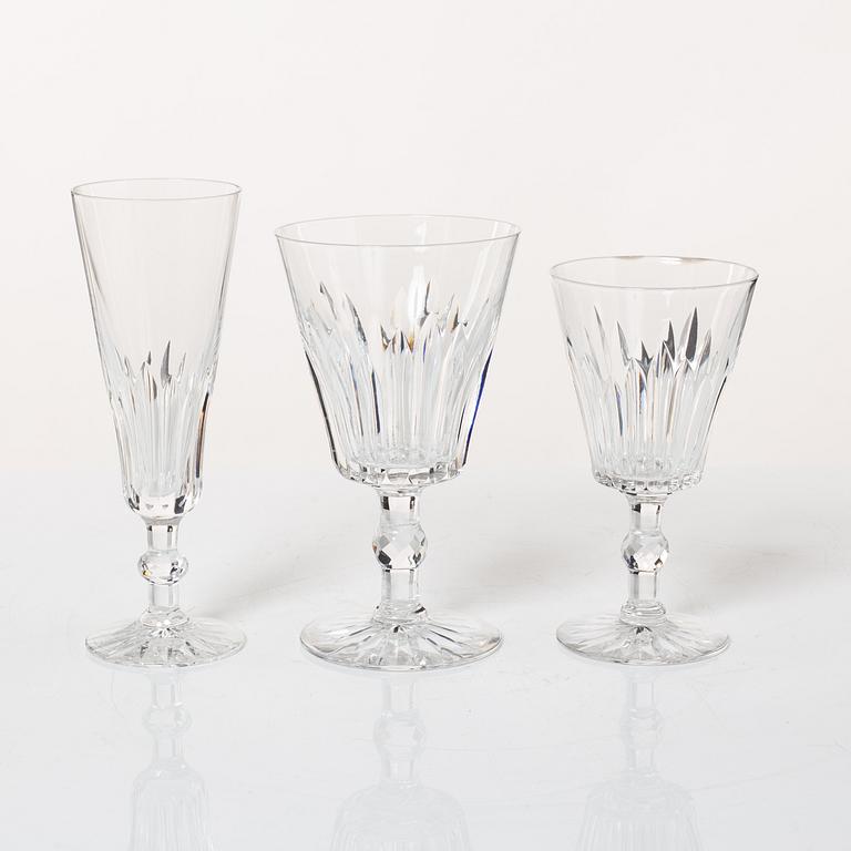 Fritz Kallenberg, a 108-piece 'Pyramid' glass service, Kosta Boda, Sweden, 20th Century.