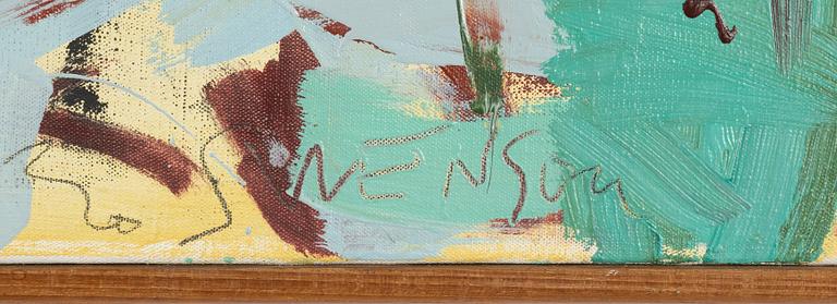 Bo Swenson, oil on canvas, signed. Dated March -77 verso.