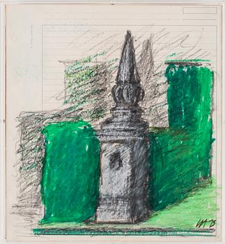 Ivor Abrahams · IVOR ABRAHAMS, pastell på papper, monogramsign o dat 75.