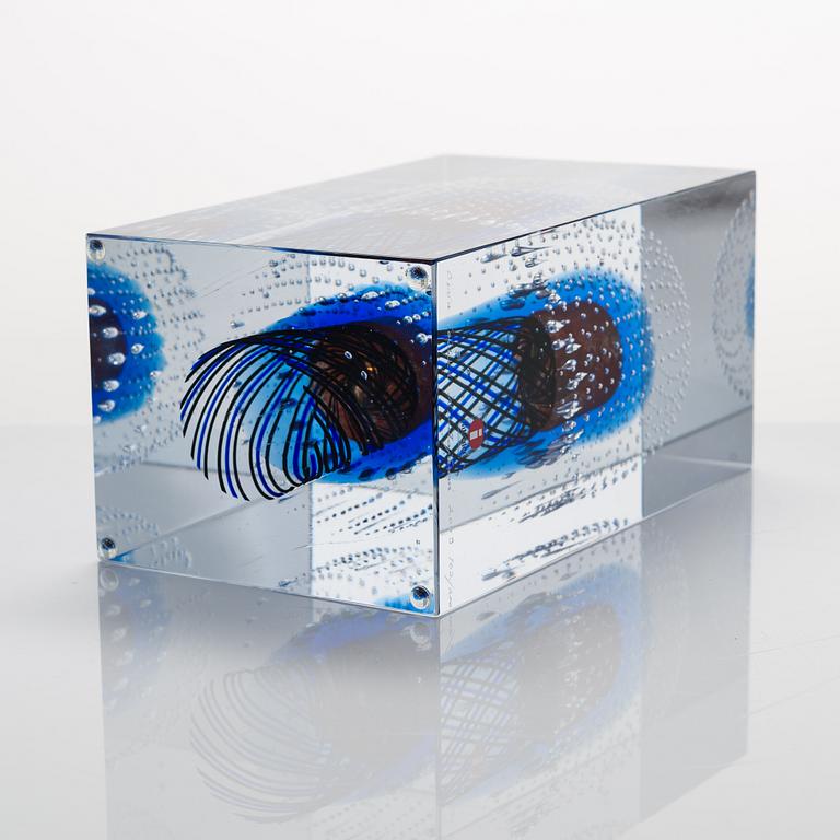 Oiva Toikka, Juhlakuutio, signeerattu Oiva Toikka Nuutajärvi 2009 numeroitu 102/200.