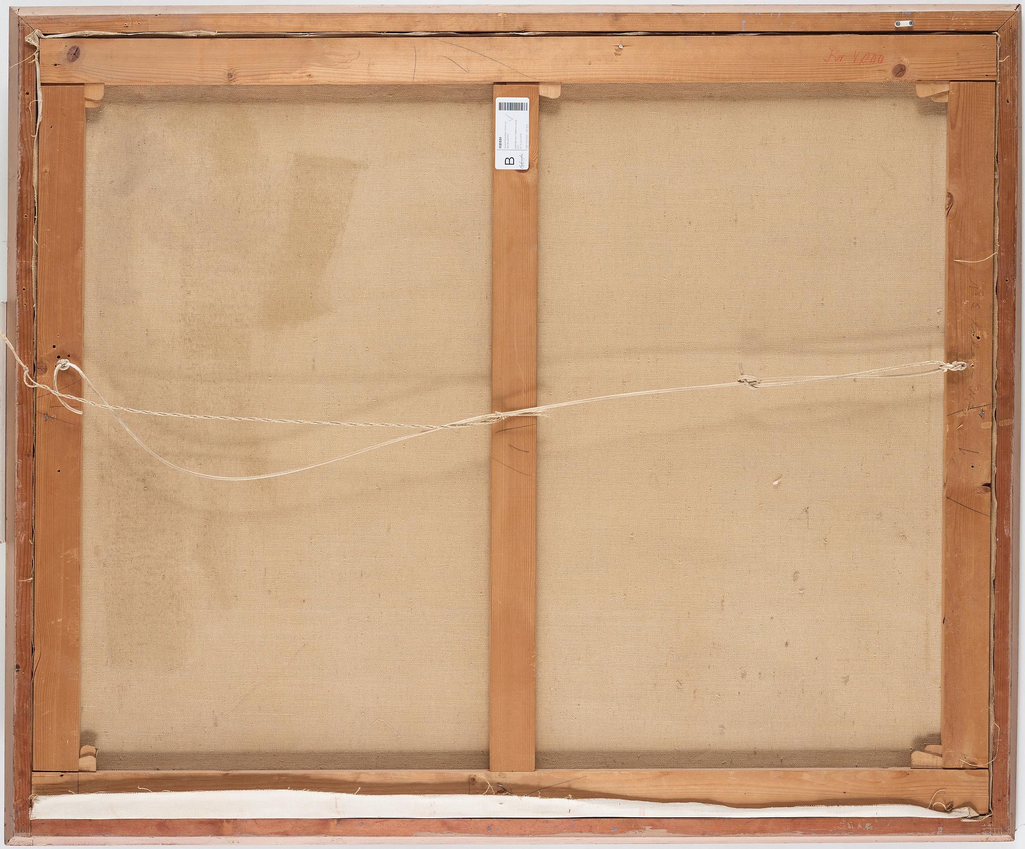 Gustaf Fjaestad, Autumn landscape with roundpole fence.