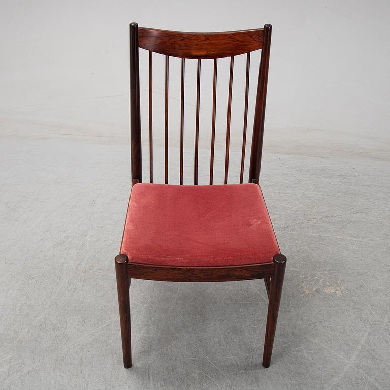 ARNE VODDER, stolar, 8 st, Sibast, Danmark, 1960-tal.