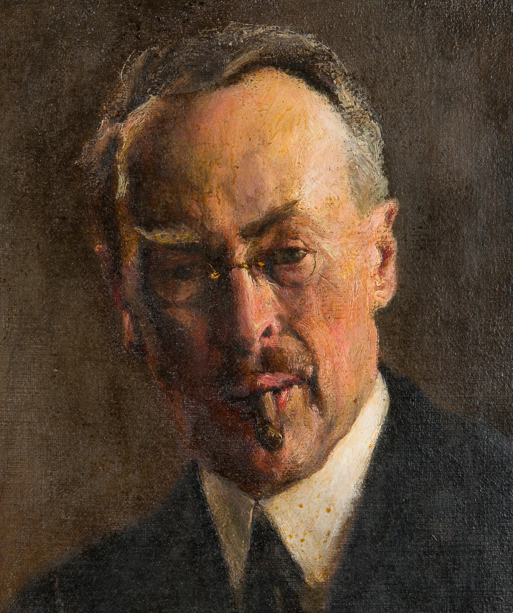 Hugo Backmansson, Self-Portrait.