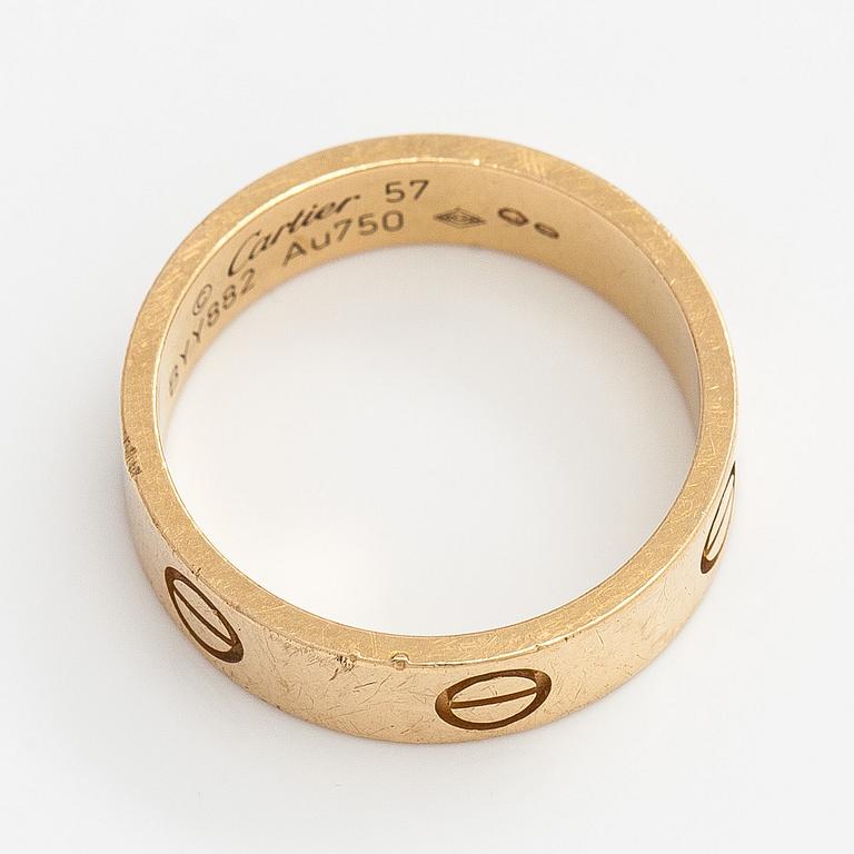Cartier, "Love", sormus, 18K kultaa.