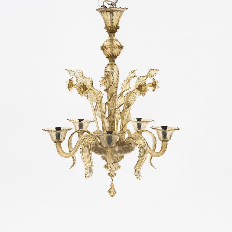 A Venetian chandelier, Italy mid 20th century.