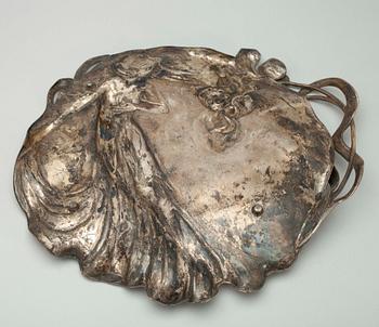 FAT, Art nouveau, försilvrat tenn.