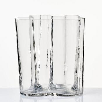 Alvar Aalto, a clear glass vase, Iittala, Finland probably 1960'-70's, model 3031.