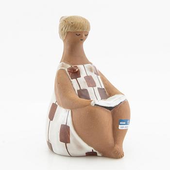 Lisa Larson, figurin, "Charlotta" ur serien "ABC-flickorna" Gustavsberg glaserat stengods.