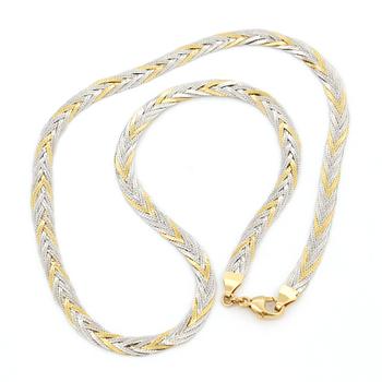 HALSBAND, HÄNGE samt BROSCH, guld 18K vikt ca 10,04 g samt 0,830 silver 3,37 g.