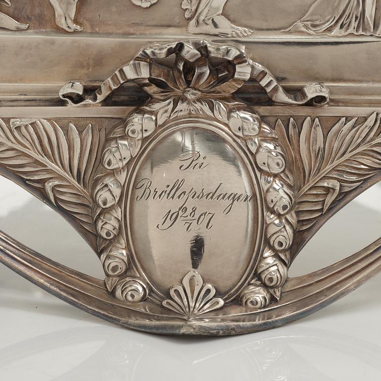 Jardinière, Art Nouveau, Württembergische Metallwarenfabrik (WMF) early 20th century.