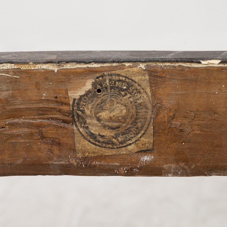 Stolar, ett par, Stockholmsarbeten, av Johan Hammarström, (mästare i Stockholm 1794-1812).sent 1700-tal, Gustavianska.