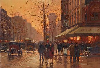 287. Edouard Cortes, "Porte Saint Denis et le Cafe Biard".