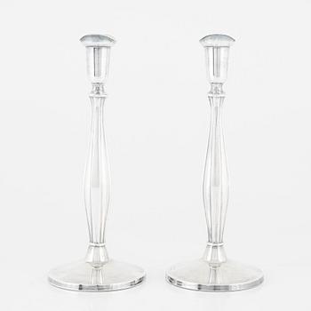 Tore Eldh, a pair of silver candlesticks, Ceson Guldvaru Ab, Gothenburg 1962.