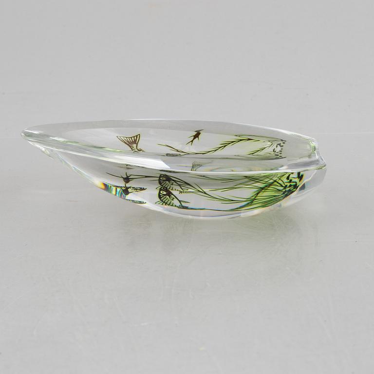 Edward Hald, a glass dish, Orrefors.