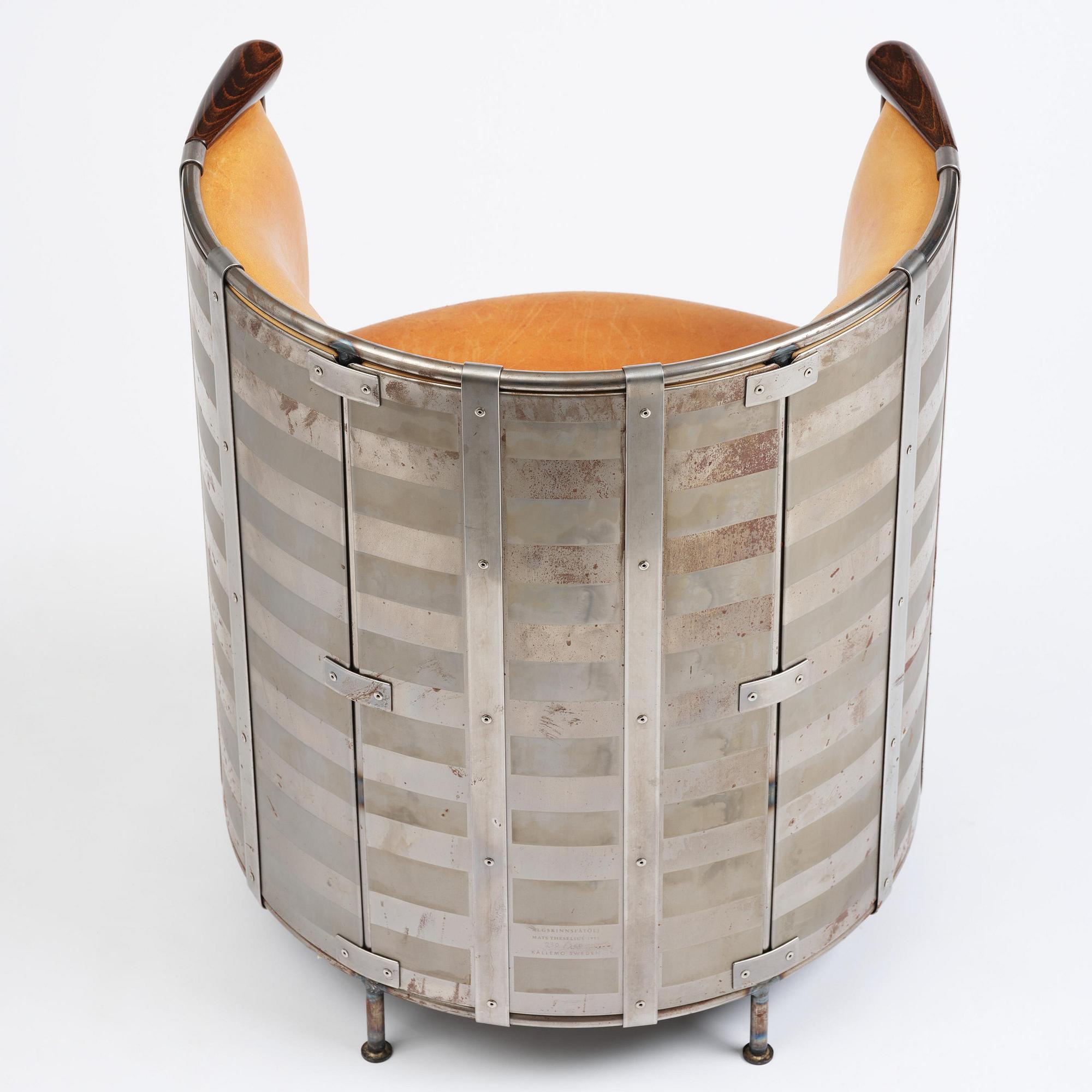 Mats Theselius, an "Älgskinnsfåtöljen" armchair, ed. 230/360, Källemo, Värnamo, post 1991.