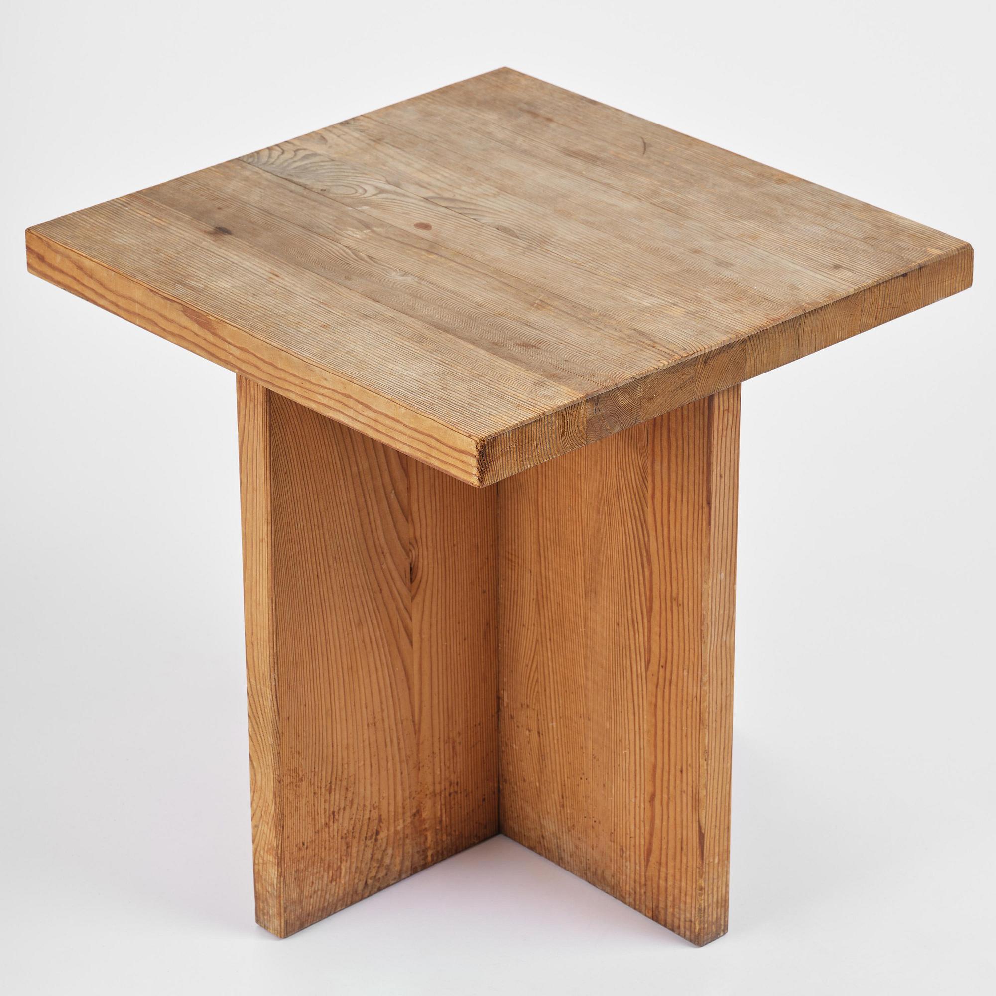 Axel Einar Hjorth, a stained pine "Lovö" table, Nordiska Kompaniet, Sweden, 1930s.