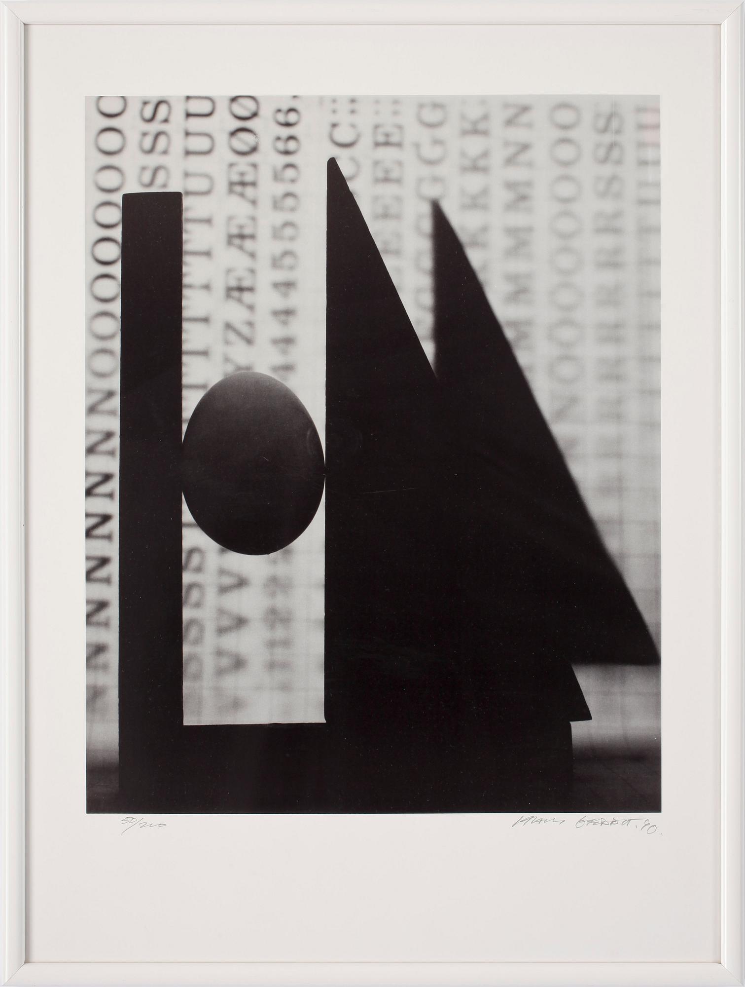 HANS GEDDA, 2 st, offsettryck, signerade, daterade och numrerade. 50/200.