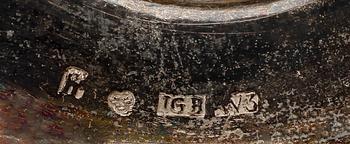 GRÄDDKANNA, silver, Jacob Gustaf Bursell, Jönköping 1827. Vikt ca 208 gram.