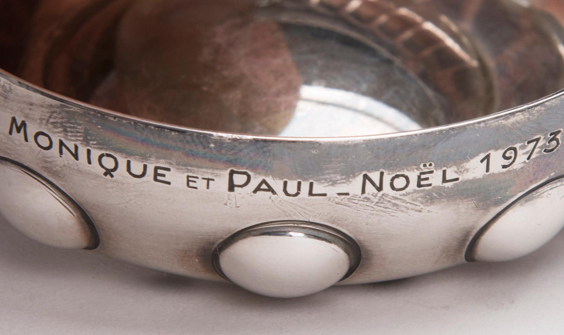 TASTE DU VIN, 2 st, silver 950, Frankrike 1900-tal. Tot vikt 123,8 g.