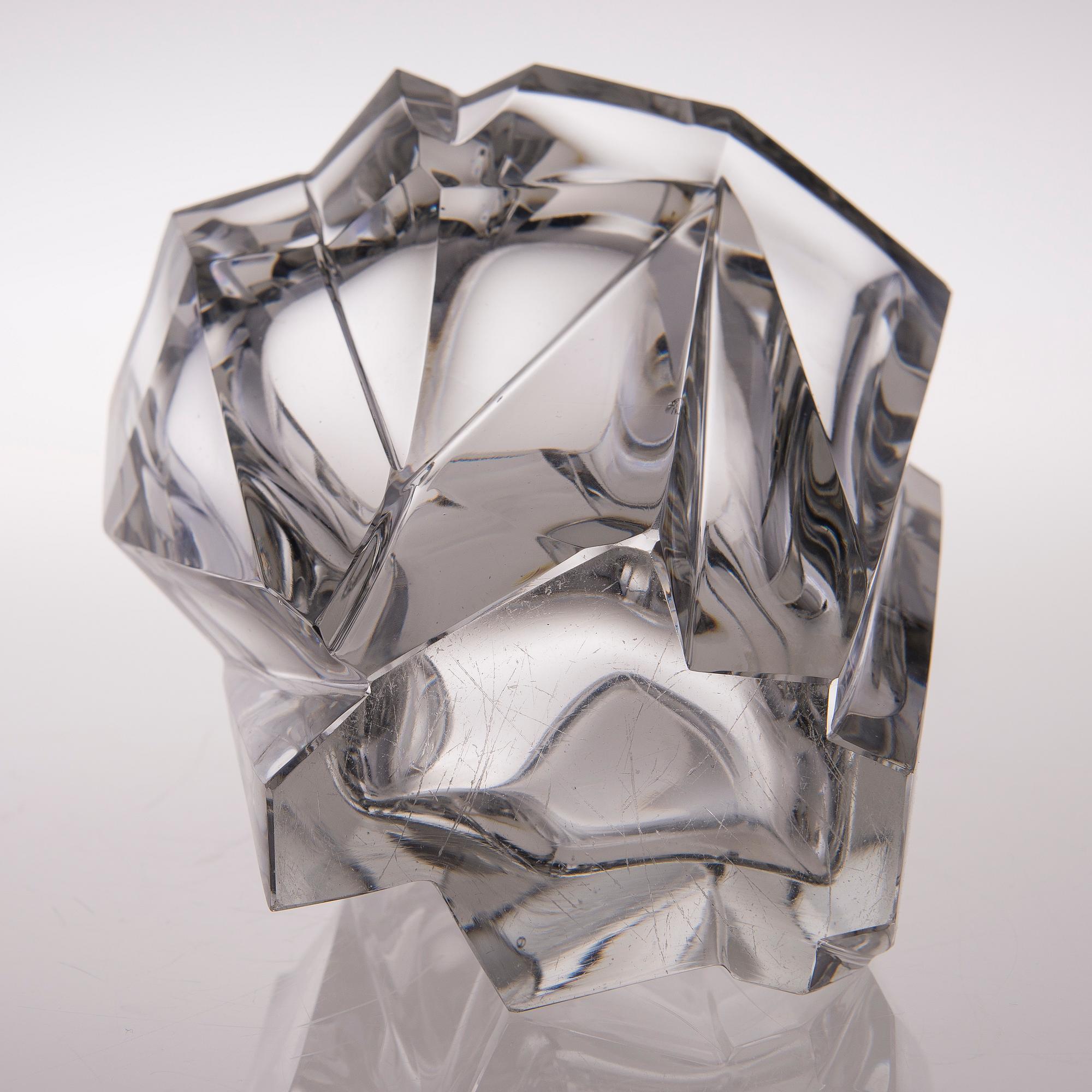 TAPIO WIRKKALA, A VASE. The Iceberg. Signed Tapio Wirkkala iittala -57.