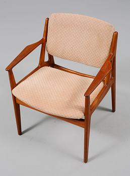 STOLAR, 5 st, samt KARMSTOL, "Ellen", Anton Borg och Arne Vodder, VAMO, Danmark, 1960-tal.