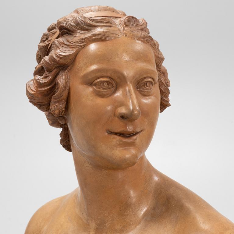 A 19th century plaster sculpture.
