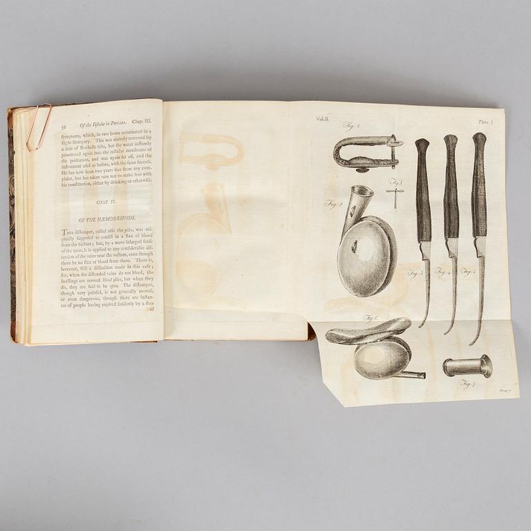 Surgery, 1795, with 21 engraved plates (3 vol).