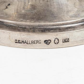 C.G. Hallberg, Tea and coffee service, 4 pieces, silver, Gustavian style, Stockholm 1897–1909.