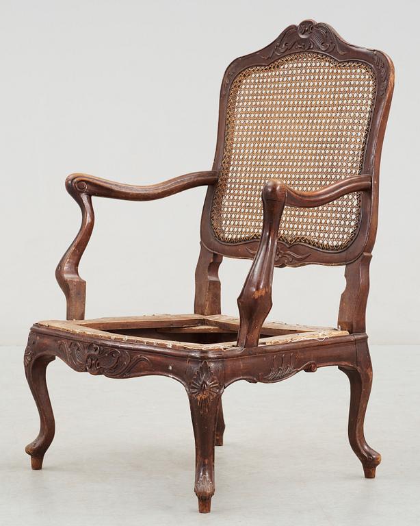 KARMSTOL, rokoko, 1700-talets andra hälft.