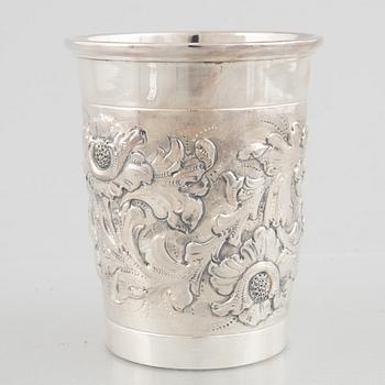A sterling silver vase, Swedish import marks, circa mid-20th century.