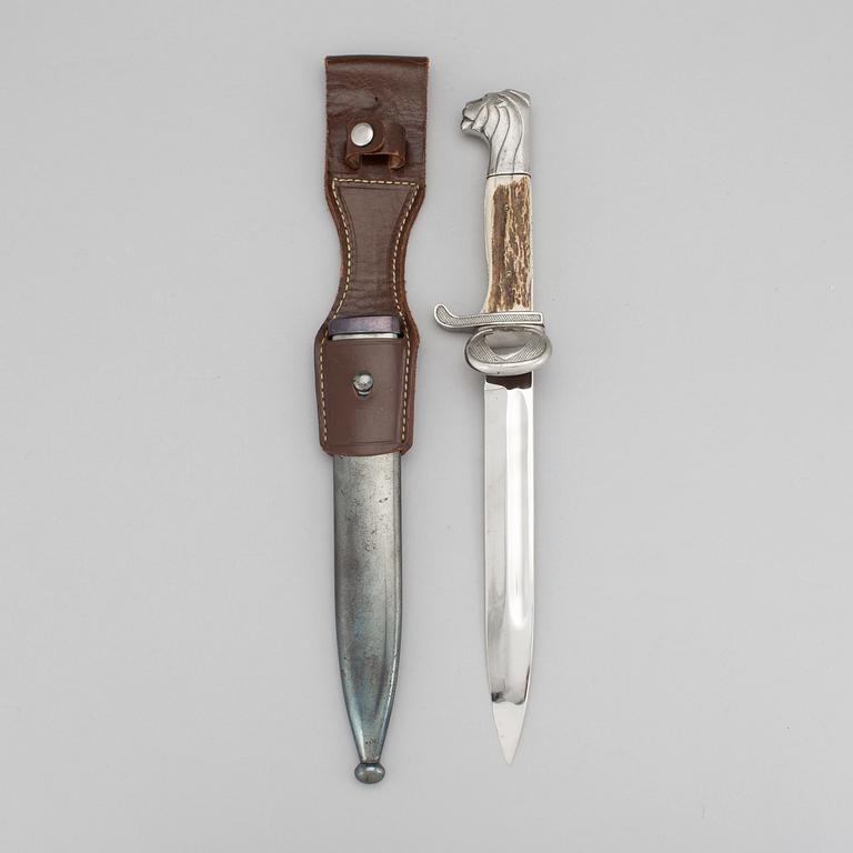 A dagger, "Den Svenska Permissionsbajonetten", FM Mattson AB, Mora, around 1950.